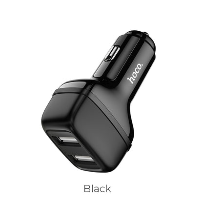 HOCO Z36 Leader 2.4A dual port car charger Black