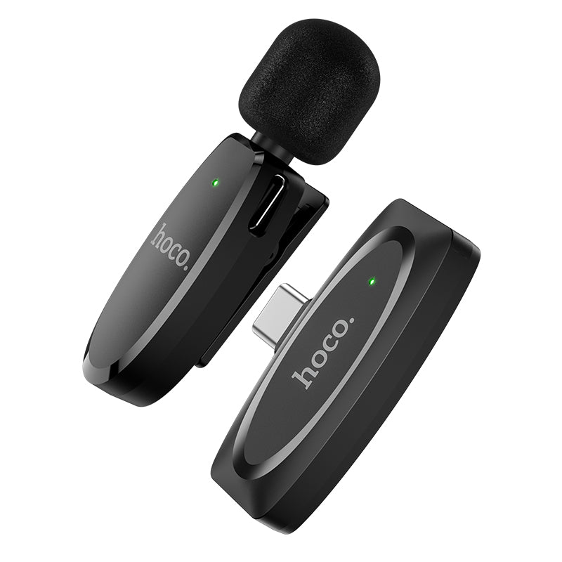 L15 Type-C Crystal lavalier wireless digital microphone black