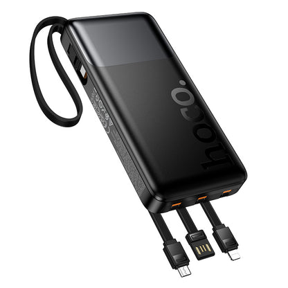 Hoco J156 10000mAh Cables Power Bank - Black