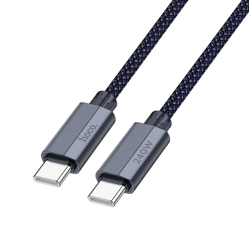 U134 Primero 240W charging data cable Type-C to Type-C(L=1.8M-Dark Blue