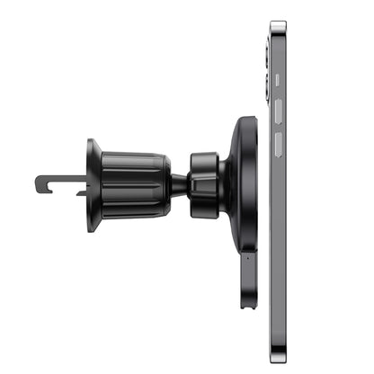 HOCO CA85 Ultra-fast magnetic wireless charging car holder black