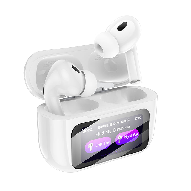 HOCO EW72 Soar true wireless ANC Noise Reduction touch screen BT headset white