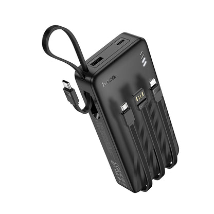 HOCO J146A Night tide power bank with 4 cables(20000mAh) black