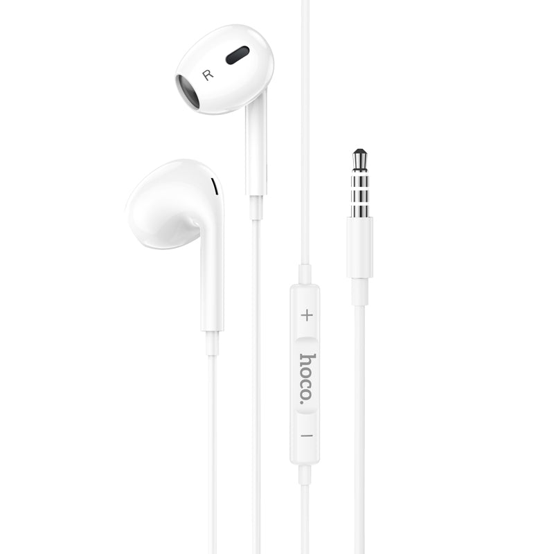 HOCO M101 Max Crystal grace Type-C wire-controled digital earphones with microphone white