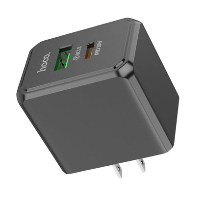HOCO CS14 Ocean PD20W+QC3.0 charger(US) black