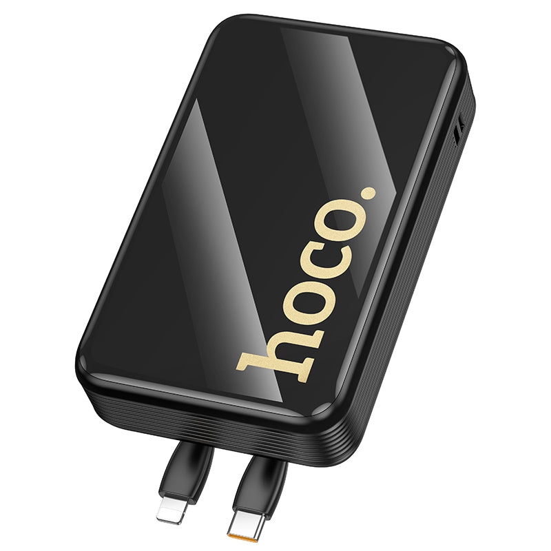 HOCO Q37A Graceful 22.5W+PD20W power bank with two cables(20000mAh) black