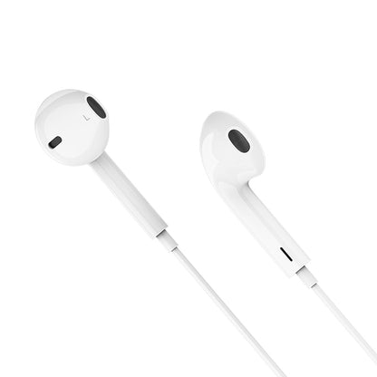 M101 Crystal joy Type-C wire-controlled digital earphones with microphone-White