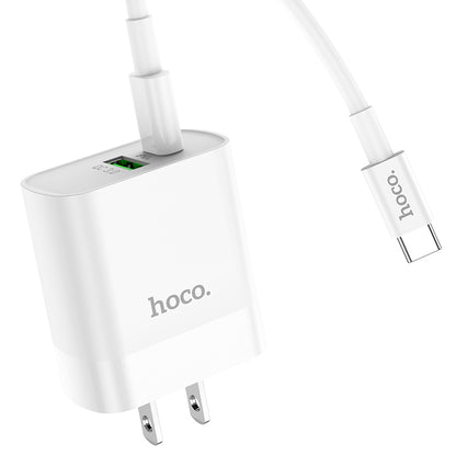 HOCO C80 PD20W+QC3.0 charger C To C Cable Combo