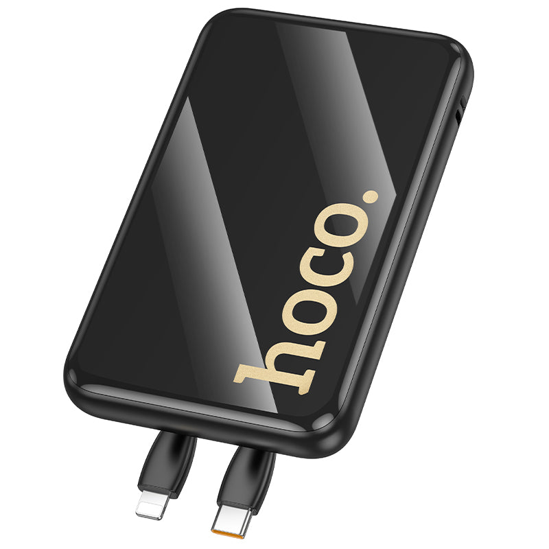HOCO Q37 Graceful 22.5W+PD20W power bank with two cables(10000mAh) black