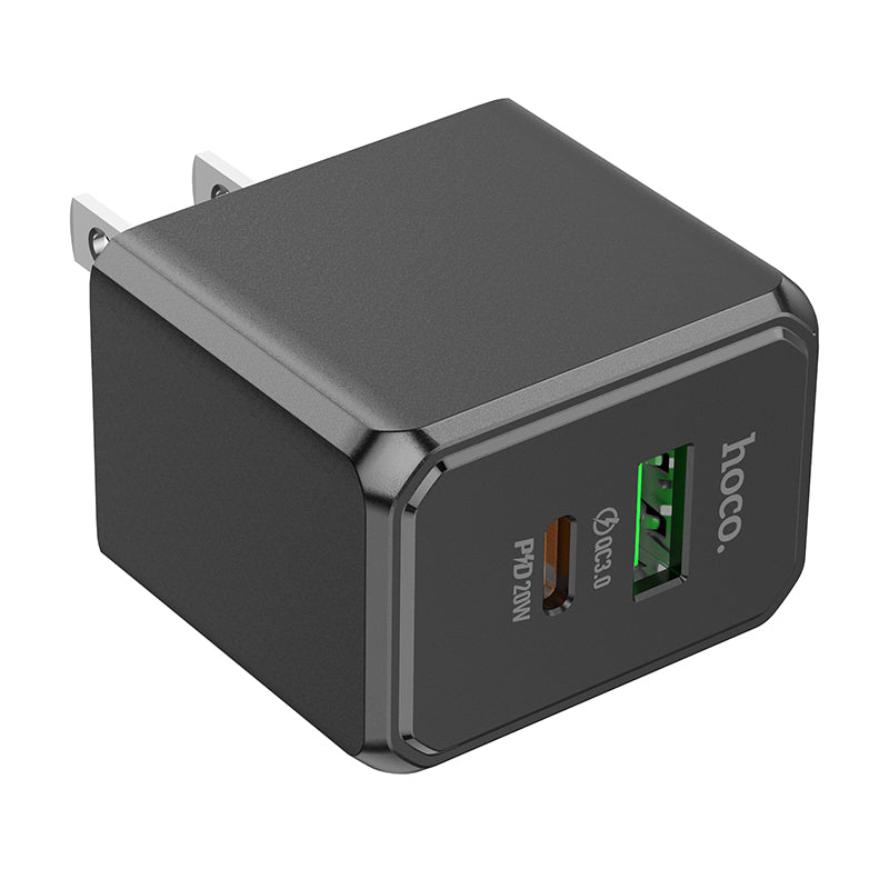 HOCO CS14 Ocean PD20W+QC3.0 charger(US) black