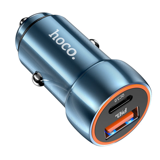 HOCO Z46A Blue whale PD20W+QC3.0 car charger sapphire blue