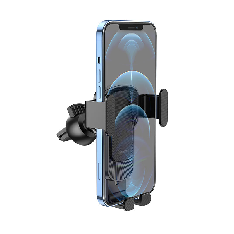 HOCO CA103 vertical and horizontal air outlet gravity car holder black metal gray