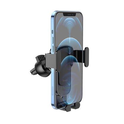 HOCO CA103 vertical and horizontal air outlet gravity car holder black metal gray