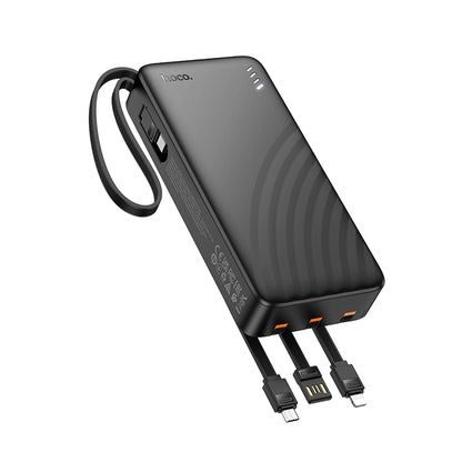 HOCO J146A Night tide power bank with 4 cables(20000mAh) black