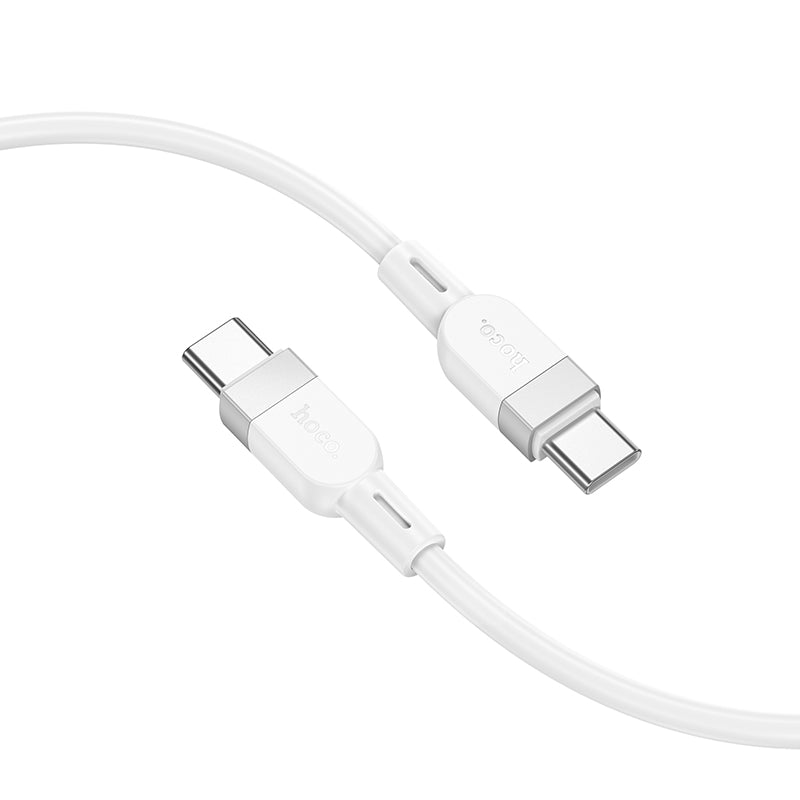 HOCO X109 Energy 60W silicone charging data cable C to C(L=1M) white
