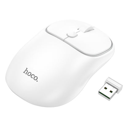 HOCO GM25 Royal dual-mode business wireless mouse space white