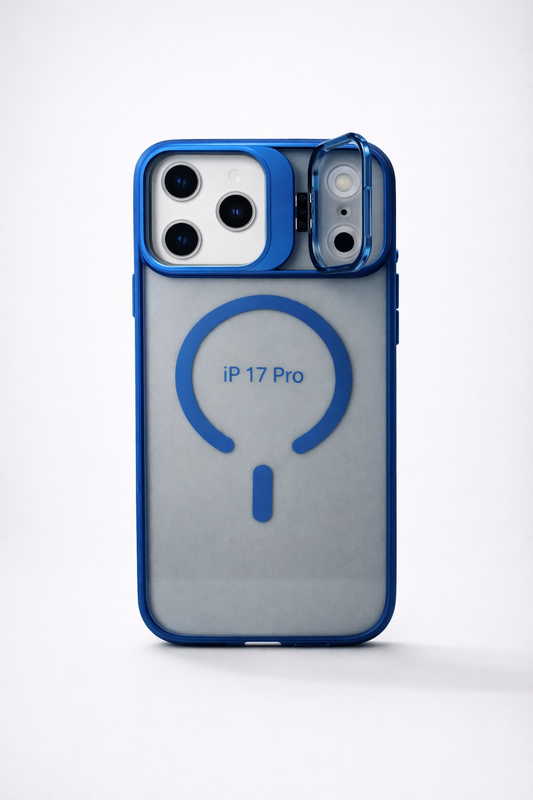 Metal CamStand iPhone 17 Pro Case Blue