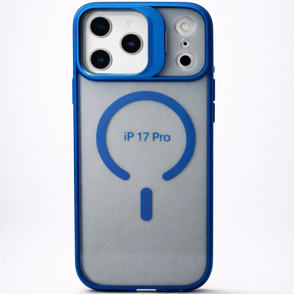 Metal CamStand iPhone 17 Pro Case Blue