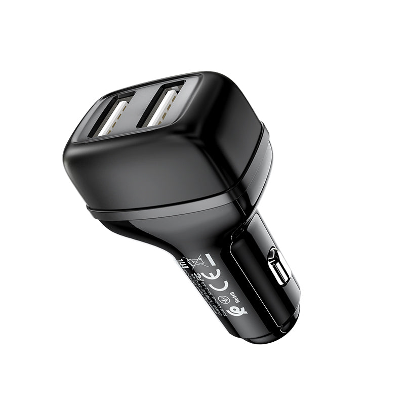 HOCO Z36 Leader 2.4A dual port car charger Black
