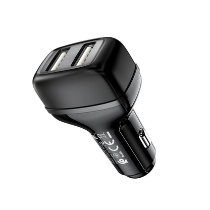 HOCO Z36 Leader 2.4A dual port car charger Black