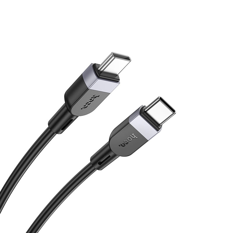 HOCO X109 Energy 60W silicone charging data cable C to C(L=1M) black