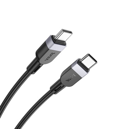 HOCO X109 Energy 60W silicone charging data cable C to C(L=1M) black