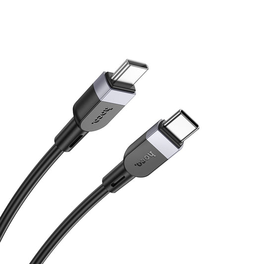 HOCO X109 Energy 60W silicone charging data cable C to C(L=1M) black