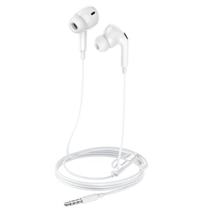 M101 Pro Crystal sound wire-controlled earphones with microphone-White