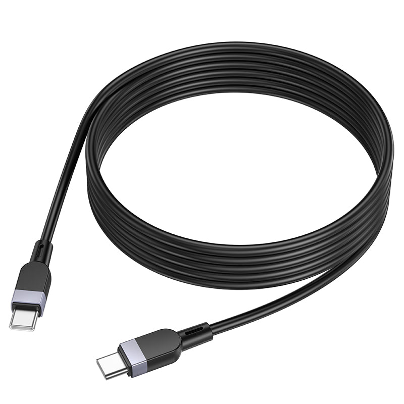 HOCO X109 Energy 60W silicone charging data cable C to C(L=2M) black