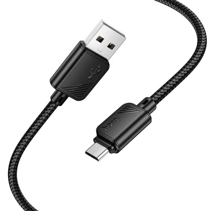 HOCO X113 Beneficio charging data cable Micro black