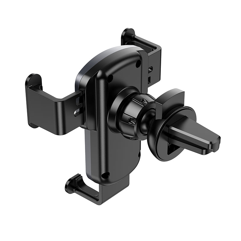 HOCO CA103 vertical and horizontal air outlet gravity car holder black metal gray