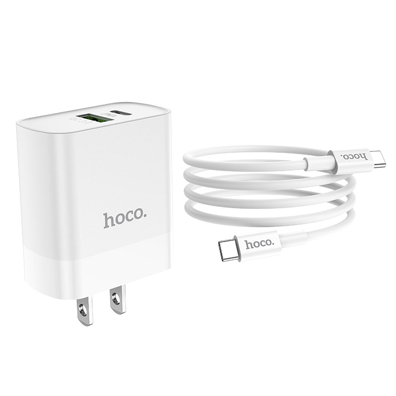 HOCO C80 PD20W+QC3.0 charger C To C Cable Combo