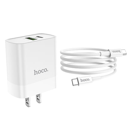 HOCO C80 PD20W+QC3.0 charger C To C Cable Combo