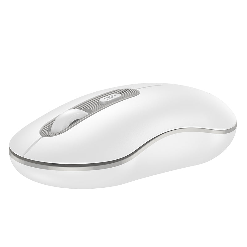 HOCO GM21 Platinum 2.4G business wireless mouse white gray