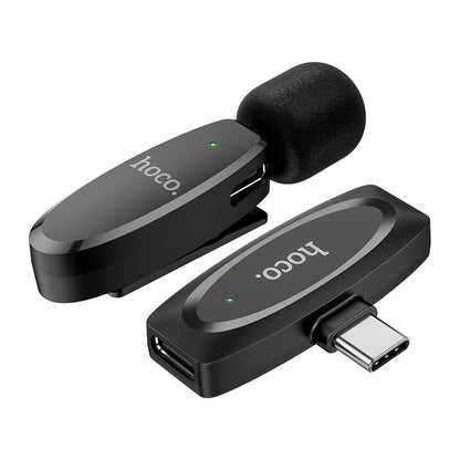 L15 Type-C Crystal lavalier wireless digital microphone black