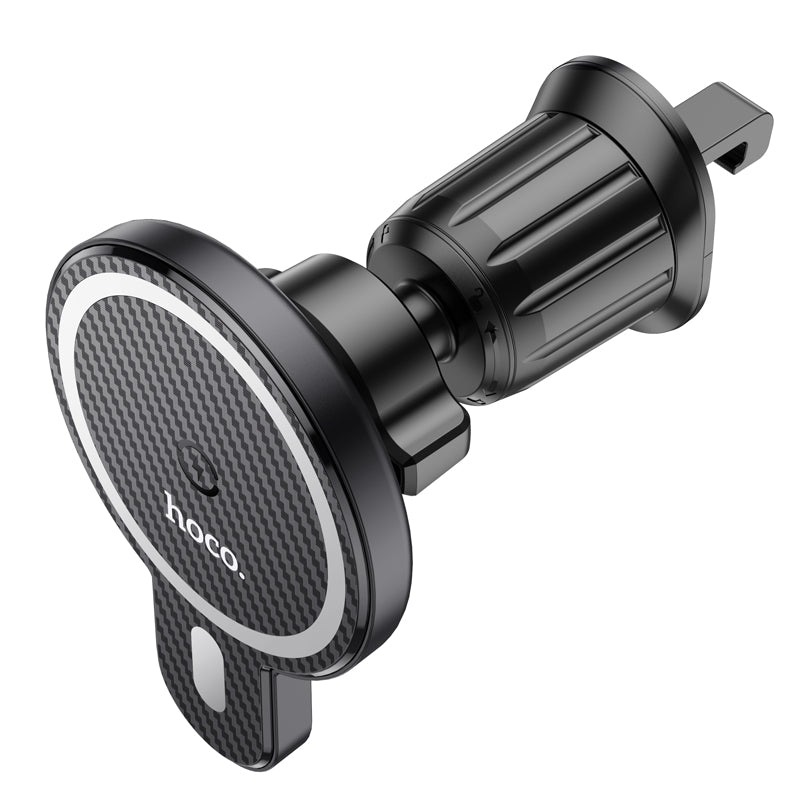 HOCO CA85 Ultra-fast magnetic wireless charging car holder black