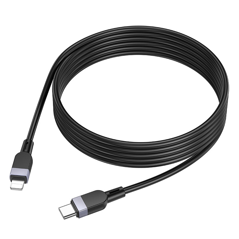 HOCO X109 Energy PD silicone charging data cable iP(L=2M) black