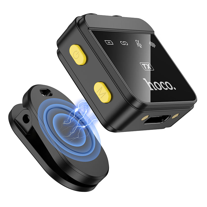 L15 Dual-mic clip-on wireless digital microphone(iP/Type-C)-Black