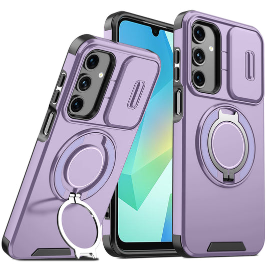 Metal Ring Case With Camera Shutter L05 Samsung A16/17 Purple