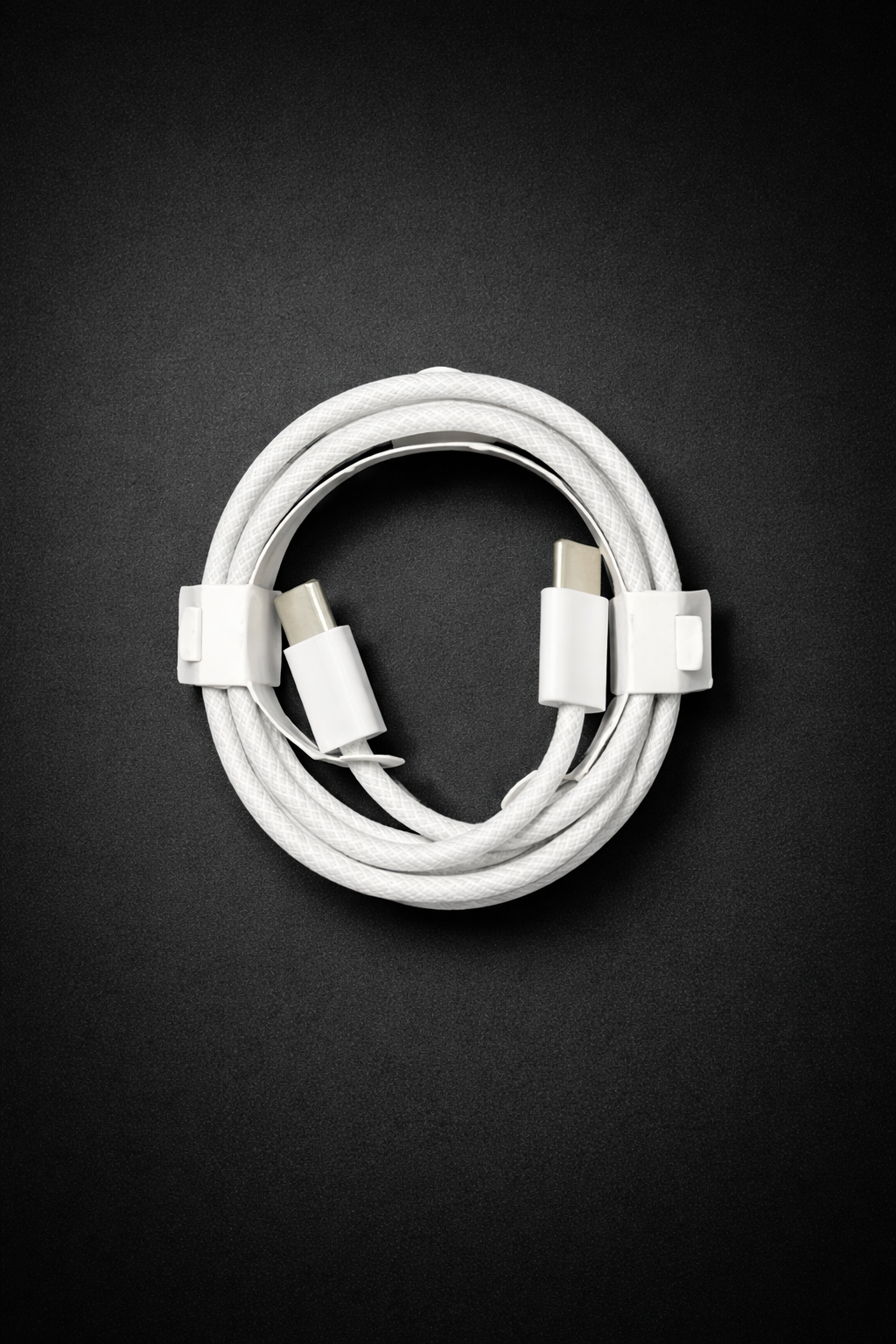 AM Type-C to Type-C 1M Cable iP No Logo Loose White