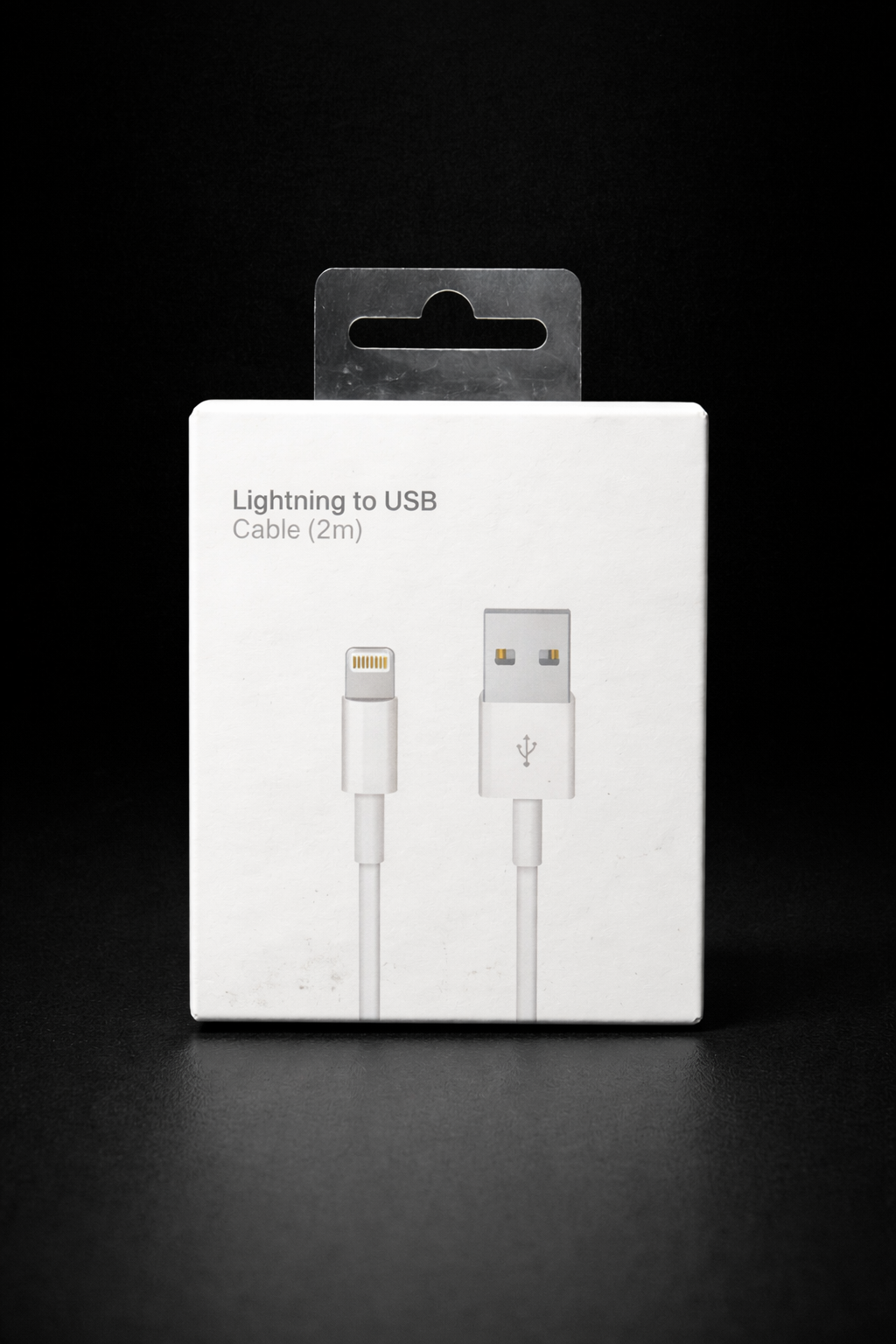 Premium USB to Lightning 2M Cable iP No Logo Box White