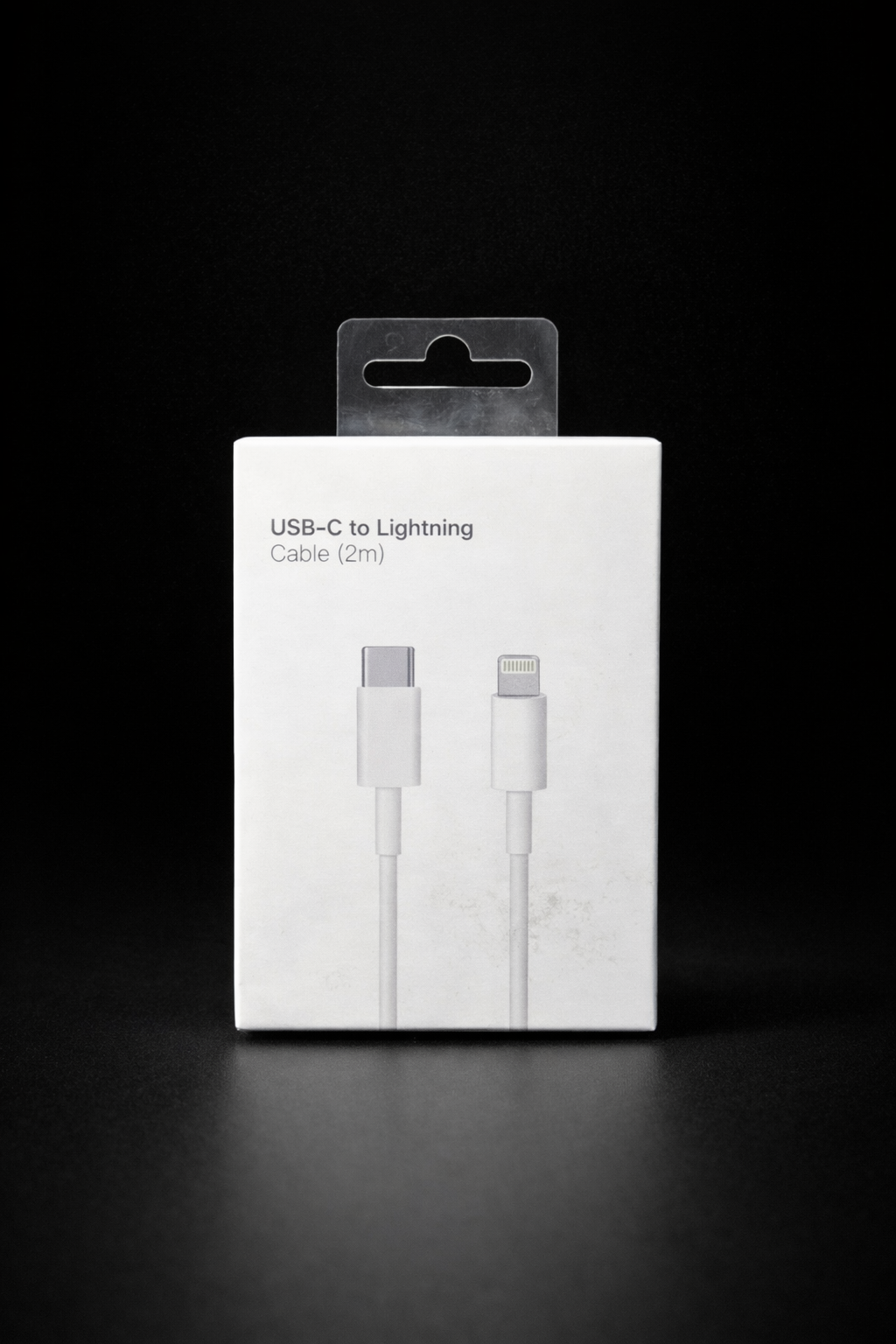 Premium Type-C to Lightning 2M Cable iP No Logo Box White
