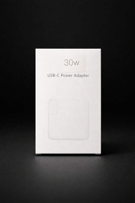 30W Power Adapter Wall Charger iP No Logo Box White