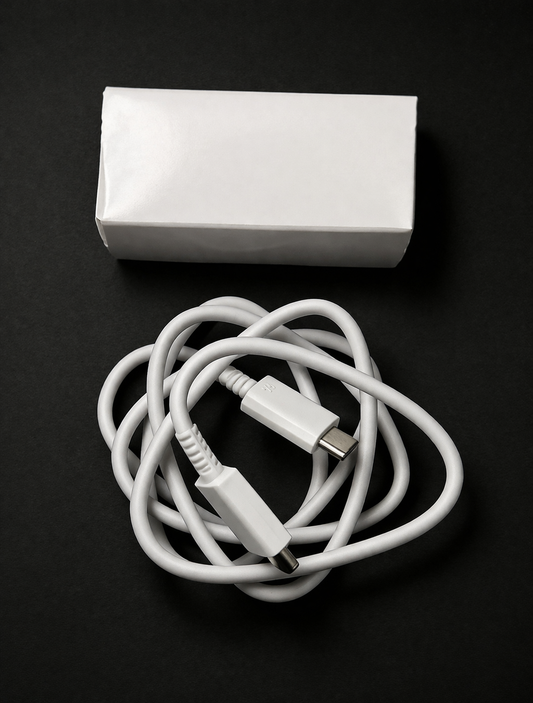 AM Type-C to Type-C 1M Cable Samsung No Logo Loose White