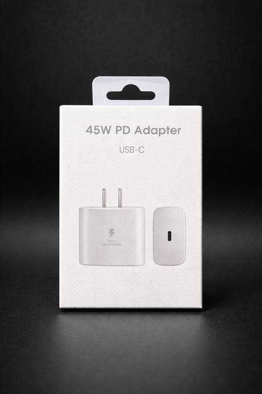 45W Adapter Wall Charger Samsung No Logo Box White