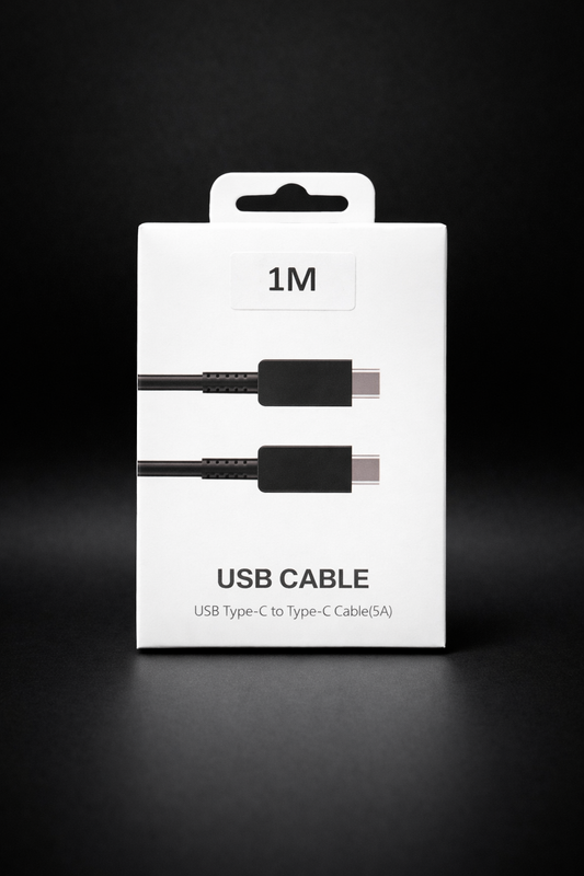 AM Type-C to Type-C 1M Cable Samsung No Logo Box Black