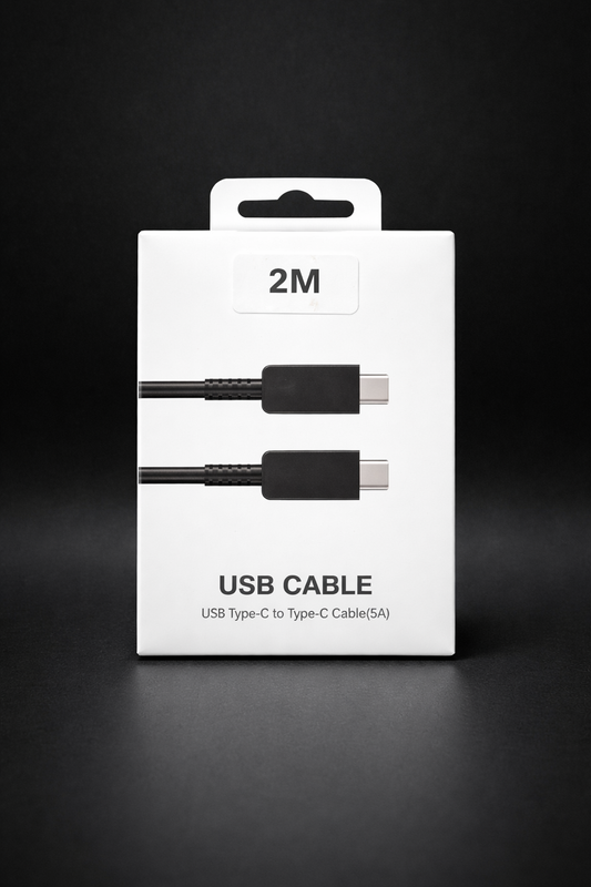 AM Type-C to Type-C 2M Cable Samsung No Logo Box Black