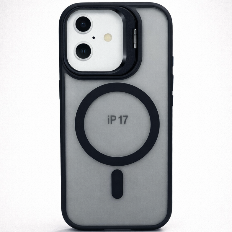 Metal CamStand iPhone 17 Case Black