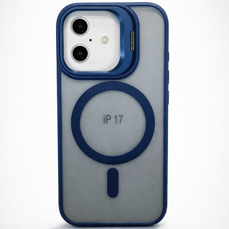 Metal CamStand iPhone 17 Case Blue