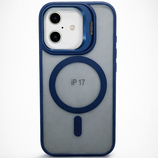Metal CamStand iPhone 17 Case Blue